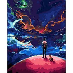 Опт-картина / Malen nach Zahlen 40x50 Am Rande des Planeten