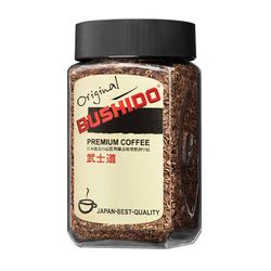 BUSHIDO / Instant coffee "Original" freeze-dried, 100% Arabica, glass jar 100 g