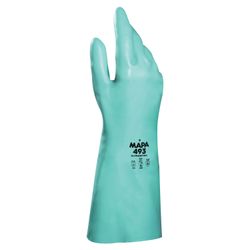 MAPA / Gloves nitrile Ultranitril 493, cotton sputtering, size 10 (XL), green
