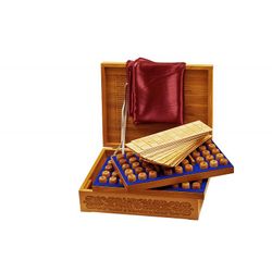 GamesDealer / Véritable "Loto russe - Chasseurs au repos" dans une boîte en frêne teinté
