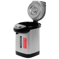 Scarlett SC-ET10D50 thermopot, 3.3 litres, 750 W, 1 temperature, 3 water supply, steel, black/silver