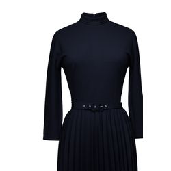 Pleated dress-turtleneck "College"
