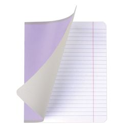 ЮНЛАНДИЯ / Notebook 12 y. CLASSIC, line, cardboard cover, Lilac / 20 pcs.