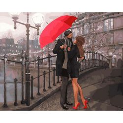 Опт-картина / Tranh theo số 40x50 Lãng mạn mưa