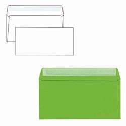 The envelope C65 (114х229 mm), RAINBOW, 5 colors, tear strip, 120 g/m2, SET of 10 PCs, Euro slot