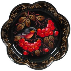 Жостово / Articulated Zhostovo tray 18 cm