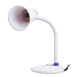 SONNEN / Table lamp OU-607, on a stand, E27 base, white / purple