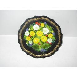 Сувениры из Н.Тагила / Souvenirs from N. Tagil / Tray "Baroque. Dandelions", 19 cm