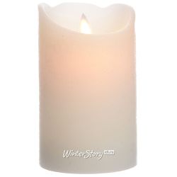 Kaemingk / LED candle Living Flame 12.5 cm cream wax battery-operated, timer