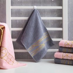 Этель / Ethel / Terry towel "Stripes" gray 30x70 cm, 100% chl, 370g / m2
