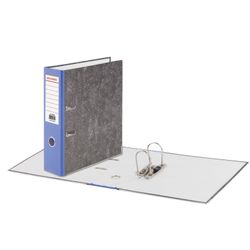 Dosya bağlayıcı BRAUBERG, takviyeli sırt, mermer kaplama, 80 mm, köşeli, mavi