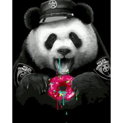 Опт-картина / Sayılara göre boyama 40x50 Panda ve çörek