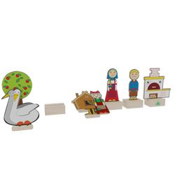KRASNOKAMSKAYA TOY / Set "Characters of the fairy tale Geese-swans"