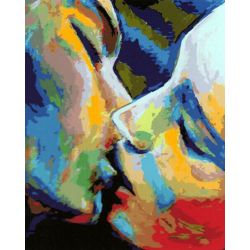 Опт-картина / Pintura por números 40x50 Rainbow kiss