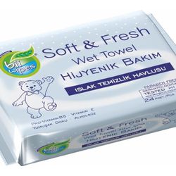 Wet wipes for children "BiiWipes Soft & Fresh - 60"