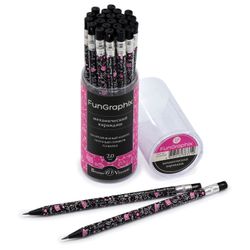 Portaminas, pinza 2 mm, BRUNO VISCONTI "FunGraphix", "Gatitos negros", sacapuntas