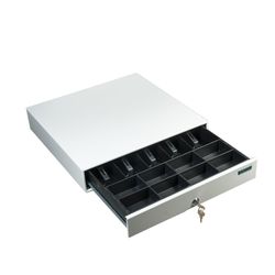 Cash drawer for the cashier "Mercury 100", LARGE, 432x428x88 mm, compartments for coins - 8, for banknotes - 5