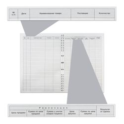 Income and expenditure book, 50 sheets, A4, 204 x290 mm, comb, cardboard