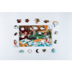 Mr. Puzz / Holzpuzzle "Durch die Krümmung"