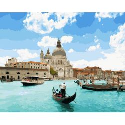 Опт-картина / Pintura por números 40x50 Venecia