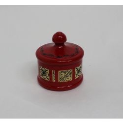 Беломорские узоры / Salt shaker wooden "Mezenskaya painting. Graphics" height 6 cm