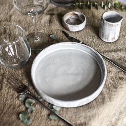 Антикварня / Antique / Plate with rim "Dairy"