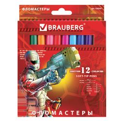 Sharpeners BRAUBERG "Star Patrol", 12 Col., ventilated cap., cards. packaging zoom. lifetime