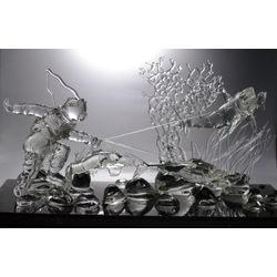 Glass sculpture "Vygul Sharks"