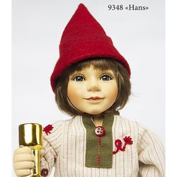 Boneca de porcelana Birgitte Frigast "HANS"