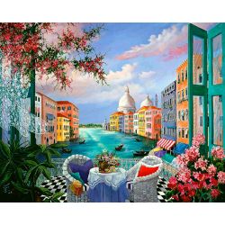 Опт-картина / Painting by numbers 40x50 Table for two