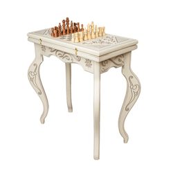 GamesDealer / Card table Backgammon + Chess, Patina, Ustyan