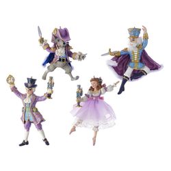 Kurts Adler / Bộ đồ trang trí Giáng sinh "Nutcracker Ballet", 15 cm, 4 chiếc