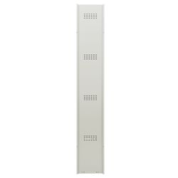 Metal cabinet for clothes BRABIX "LK 11-30", REINFORCED, 1 section, 1830х300х500 mm, 18 kg
