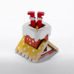 Toy Christmas tree "House with feet of Santa Claus" 290-3