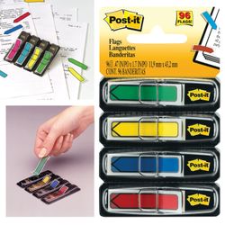 Bookmark adhesive POST-IT, plastic, 12 mm 4 colours x 24 PCs.