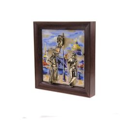 Золотая антилопа / Painting "Couple. Embankment. Bridge" backlit