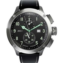 Molniya / Montre-bracelet russe AChS-1 4.0 0010101-4.0-m avec chronographe