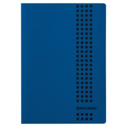 BRAUBERG / Notebook A4, 40 sheets, "Metropolis", staple, cage, plastic cover, BLUE / 10 pcs.