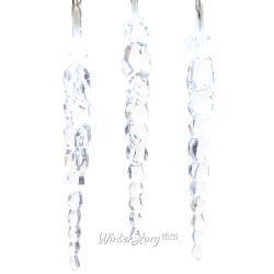 Kaemingk / LED string Ice icicles 24 cold white LED lights 4.6 m, transparent PVC, controller, IP44