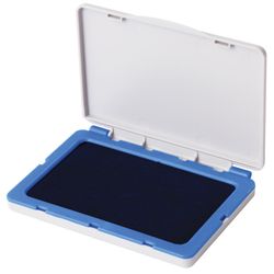 Stamp pad BRAUBERG, 100х80 mm (working surface 90x50 mm), blue paint