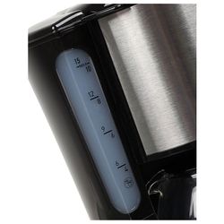 Coffee maker drip TEFAL CM361838, 1000 w, volume 1.25 liters, plastic, silver/black