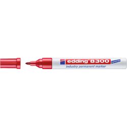 EDDING / Edding / Endüstriyel kalıcı keçeli kalem, yağlı ve tozlu yüzeyler için, 1,5-3 mm Kırmızı