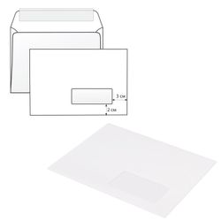 Envelopes C5 (162х229 mm), right window, tear strip, a SET of 1000 PCs