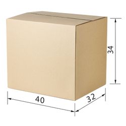 FEFCO / Corrugated box, 400 x 320 x 340 mm, grade T23, profile B, 0201 / GOST, version A