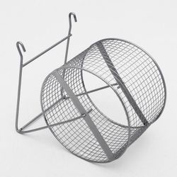 Пижон / Dude / Wheel for rodents, metal, mesh, 14 cm, chrome