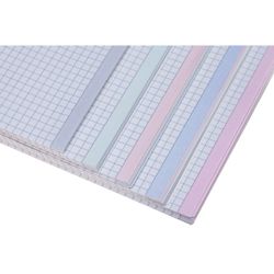 HATBER / Notebook А5, 96 sheets, comb, cage, glossy lamination, "Color touch" / 8 pcs.