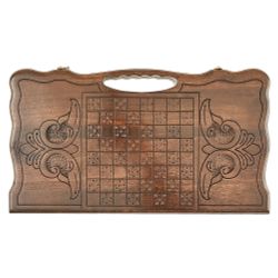 GamesDealer / Нарды резные "Лев" с ручкой 50, Haleyan