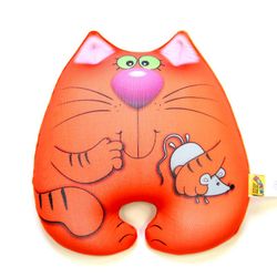Anti-stress toy "cat Myshkin" small, red