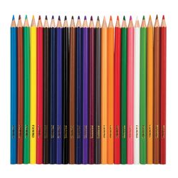 Crayons GAMMA "Classical", 24 colors, sharpened, hex, master carton