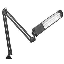 TransVit / Table lamp "Delta", clamp, fluorescent, 11 W, black, height 70 cm, 2G7